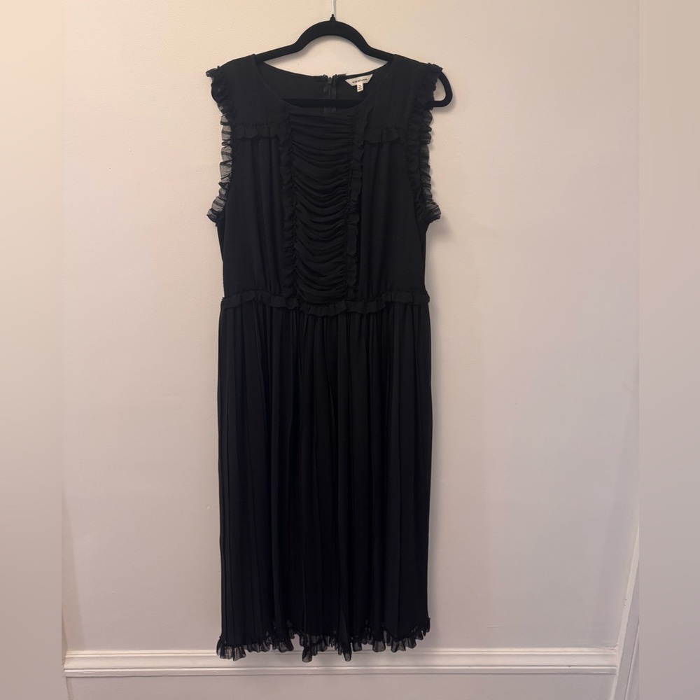 Max Studio Black Sheath Midi Cocktail Dress